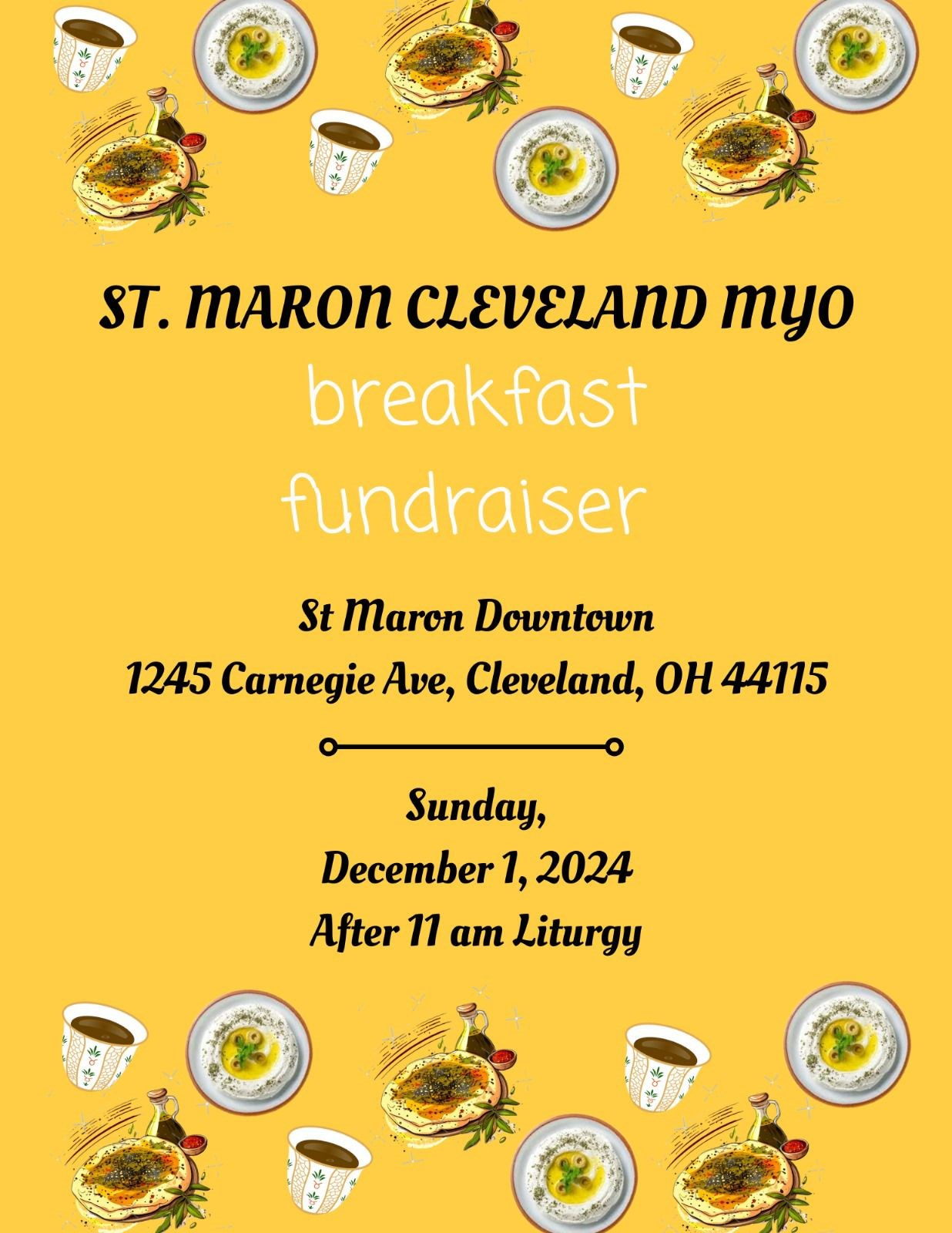 2024 MYO Breakfast Fundraiser Poster