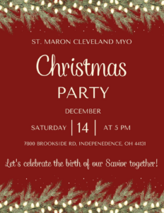 MYO Christmas Party Flier